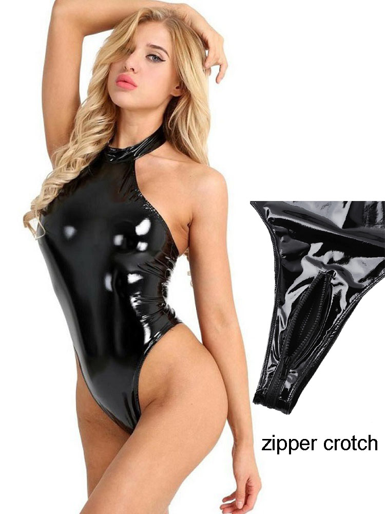 Body Jewelry Waterproof - S-4XL halter sem costas maiô brilhante