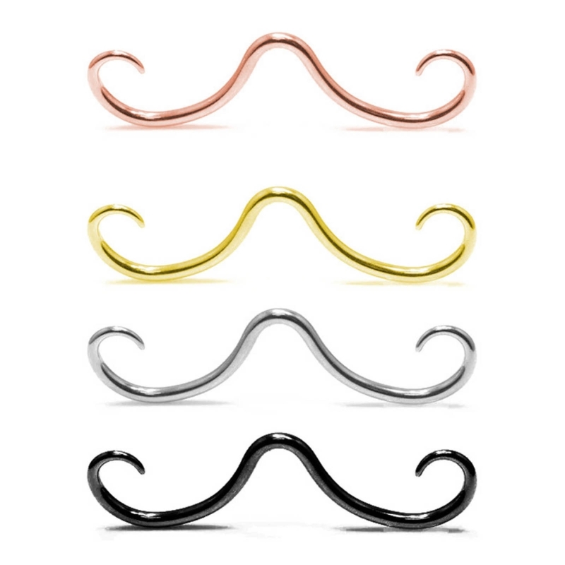 Body Jewelry Hangers - Anéis nariz aço inoxidável septo bigode