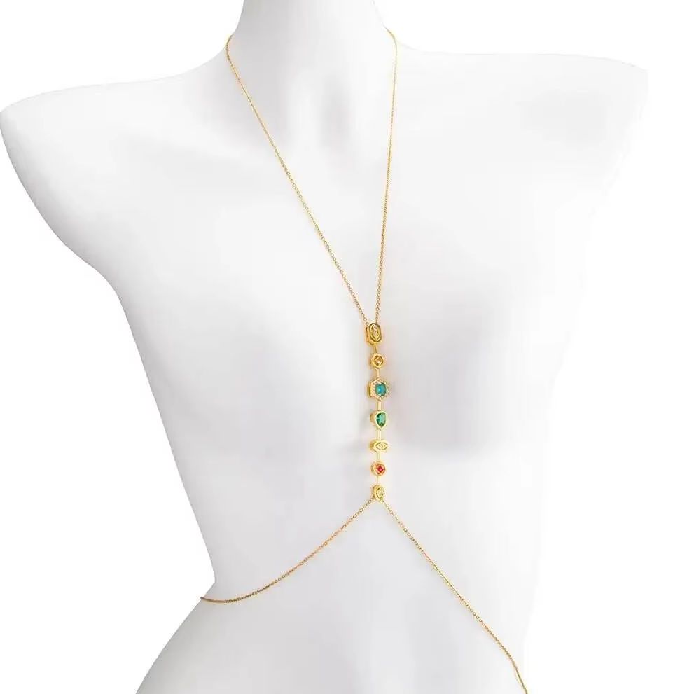 Body Jewelry Waterproof - Corrente de Cintura e Peito Feminina