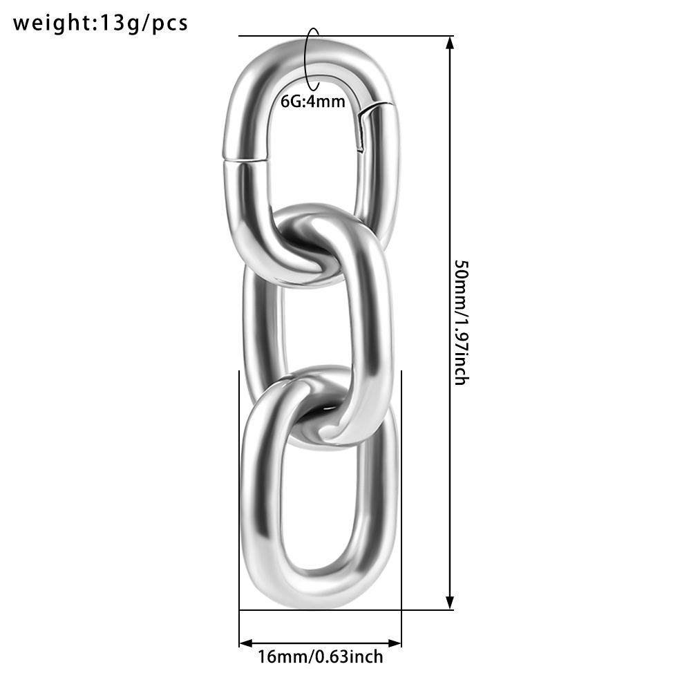 Vankula 2 peças de aço inoxidá - Body Jewelry Hangers avaliação e preço