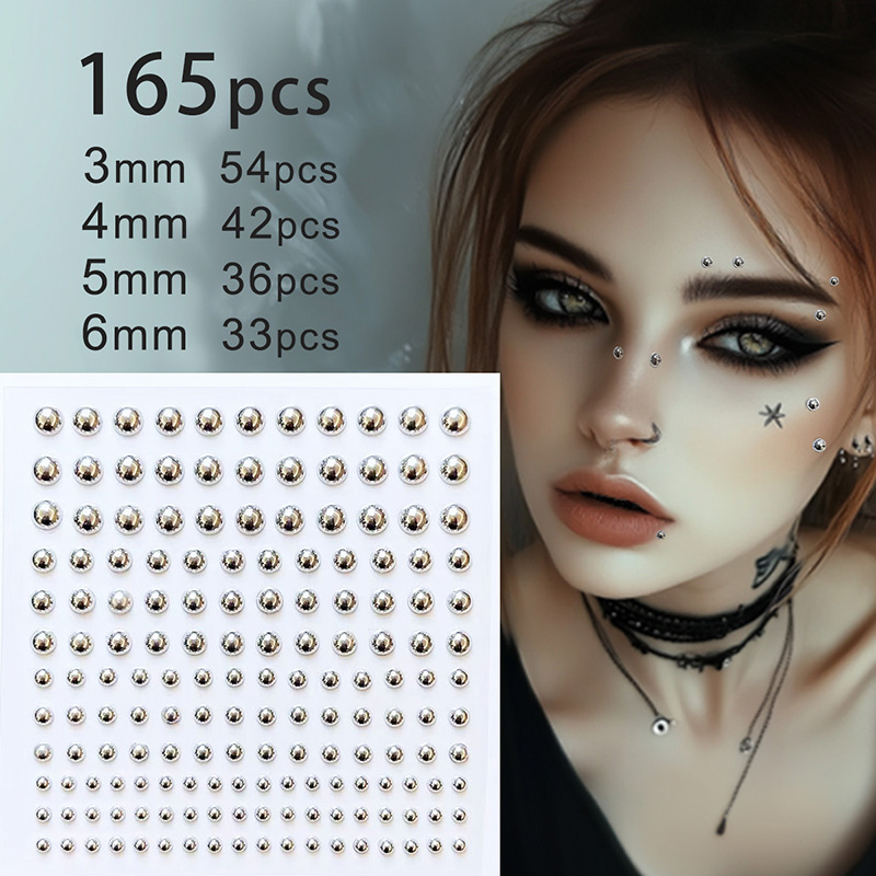 3d rosto olhos festa maquiagem - Body Jewelry Diamond avaliação e preço