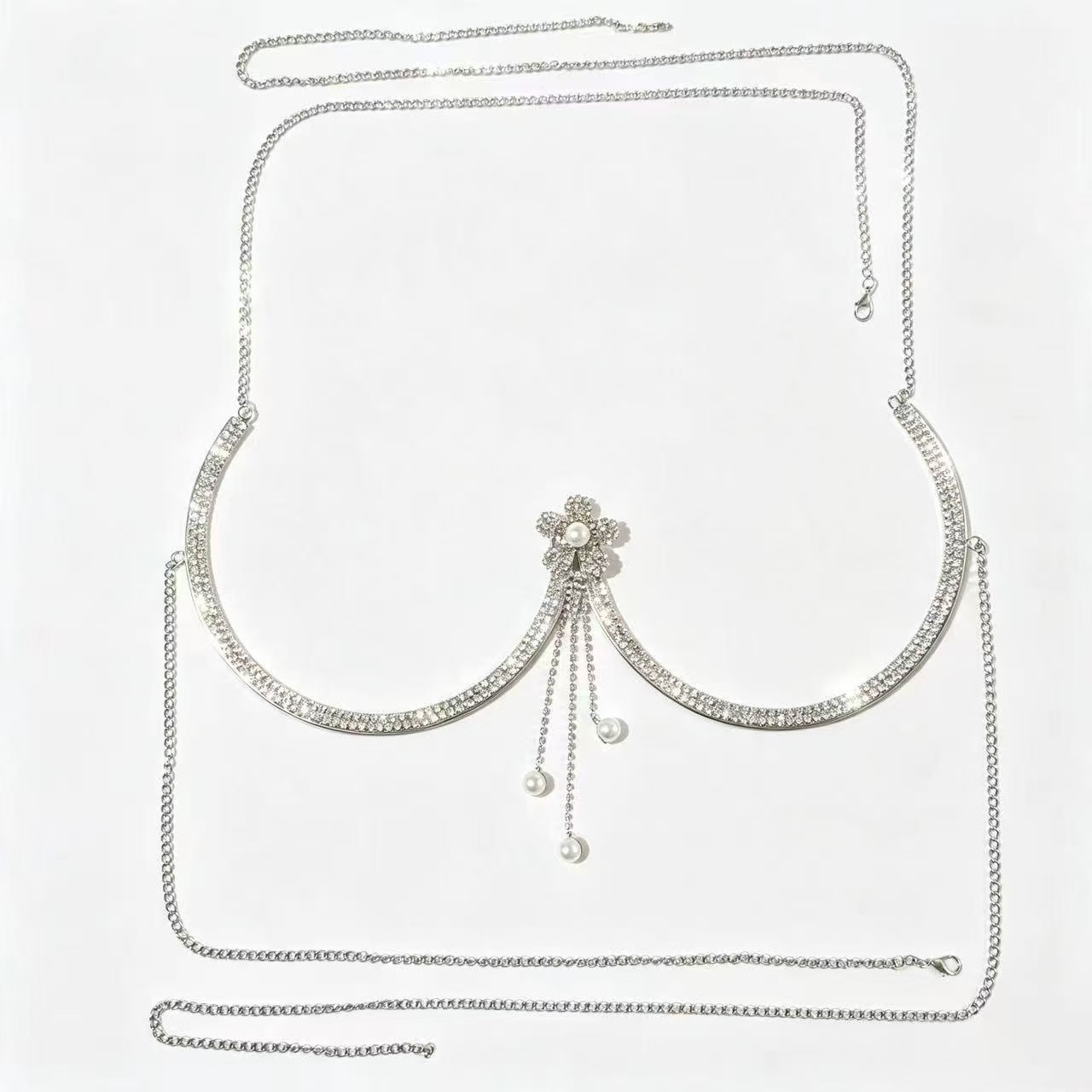 Corrente de peito feminina ele - Body Jewelry Diamond avaliação e preço