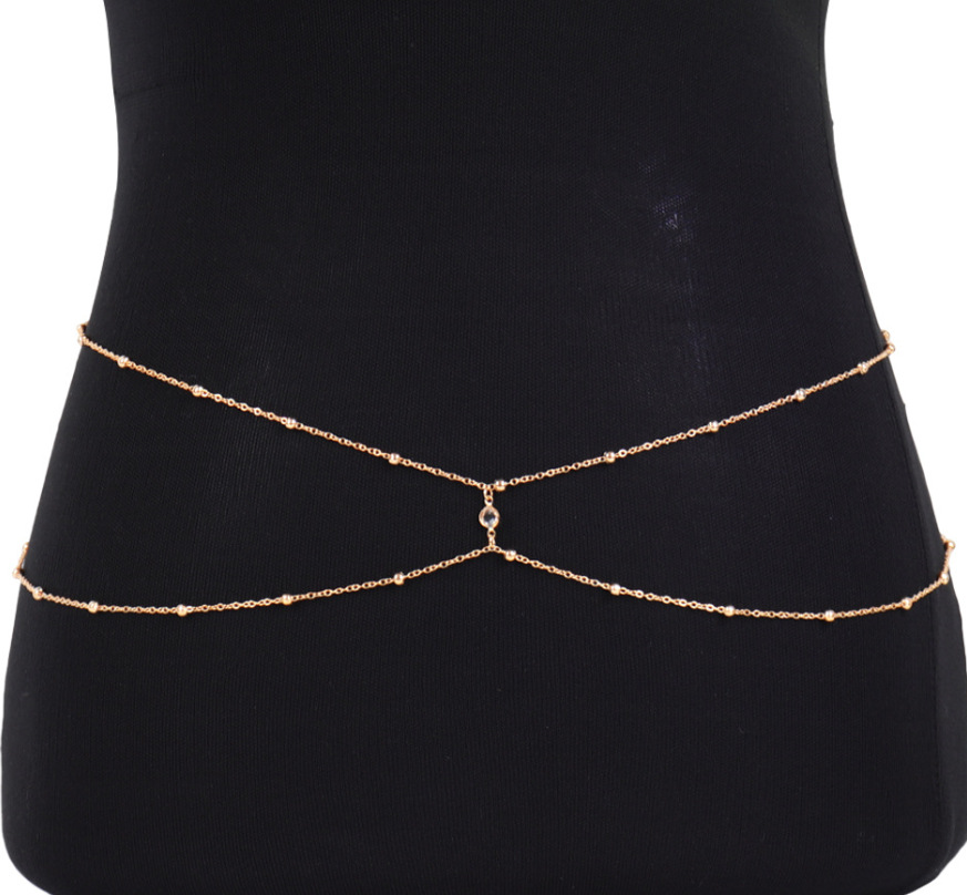 Correntes de barriga frisadas  - Body Jewelry Rhinestone avaliação e preço