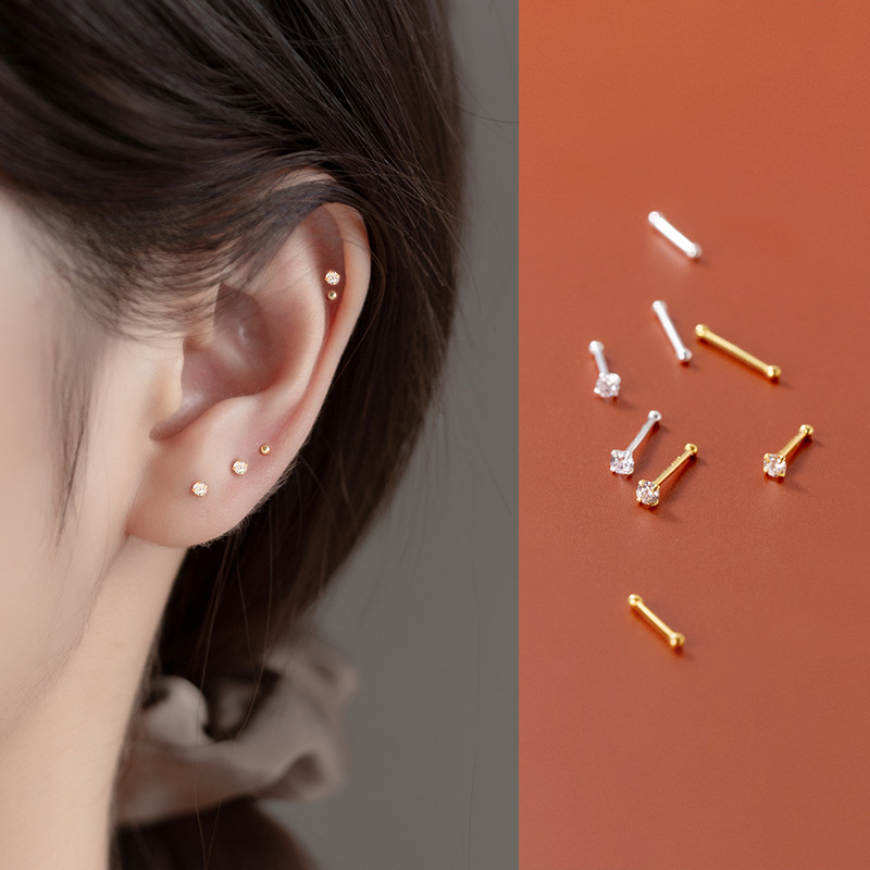 La monada brincos femininos de - Body Jewelry Diamond avaliação e preço